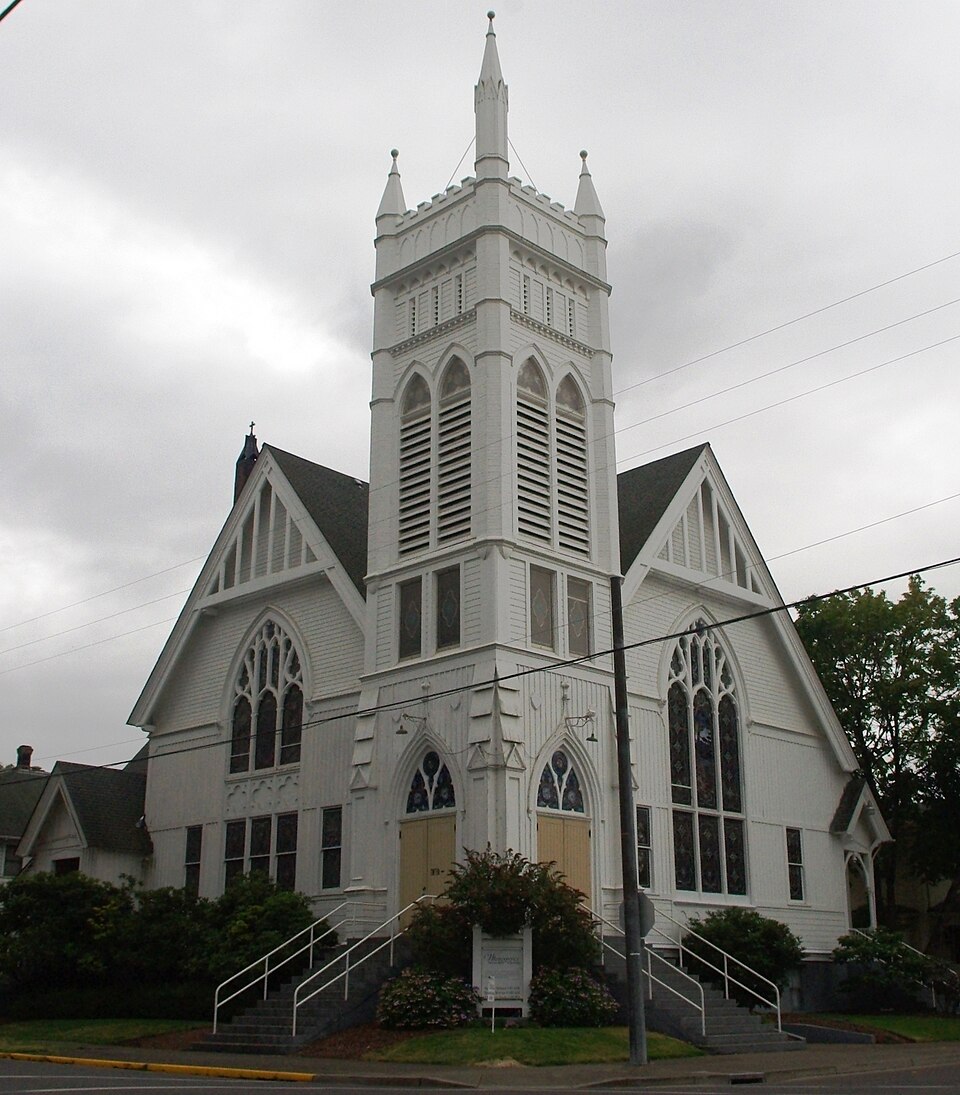 Photograph of United Presbyterian Church and Rectory