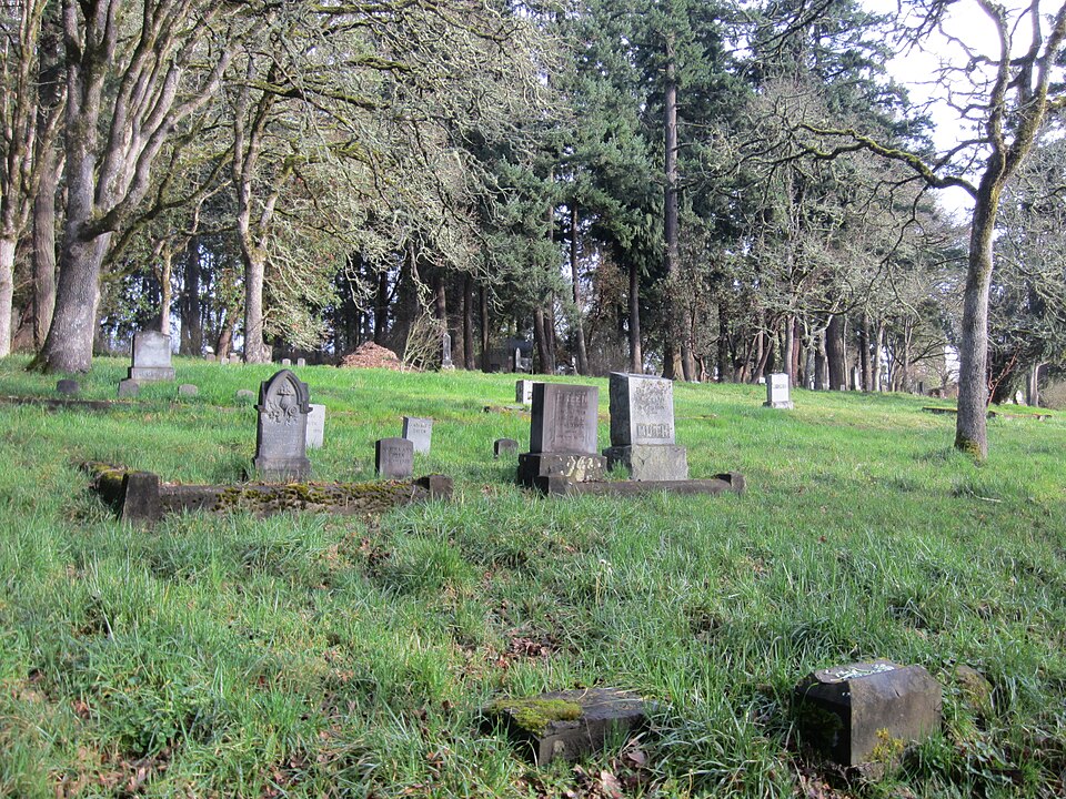 Photograph of Eugene Masonic Cemetery