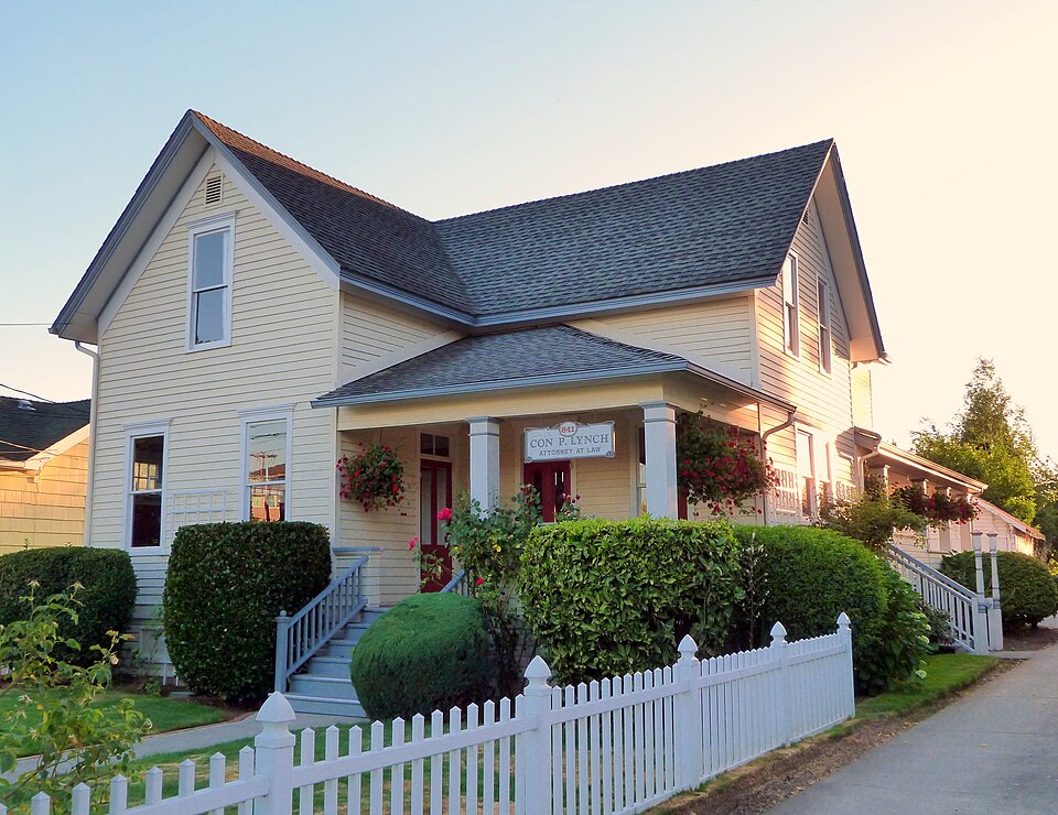 Photograph of John and Douglas Minto Houses