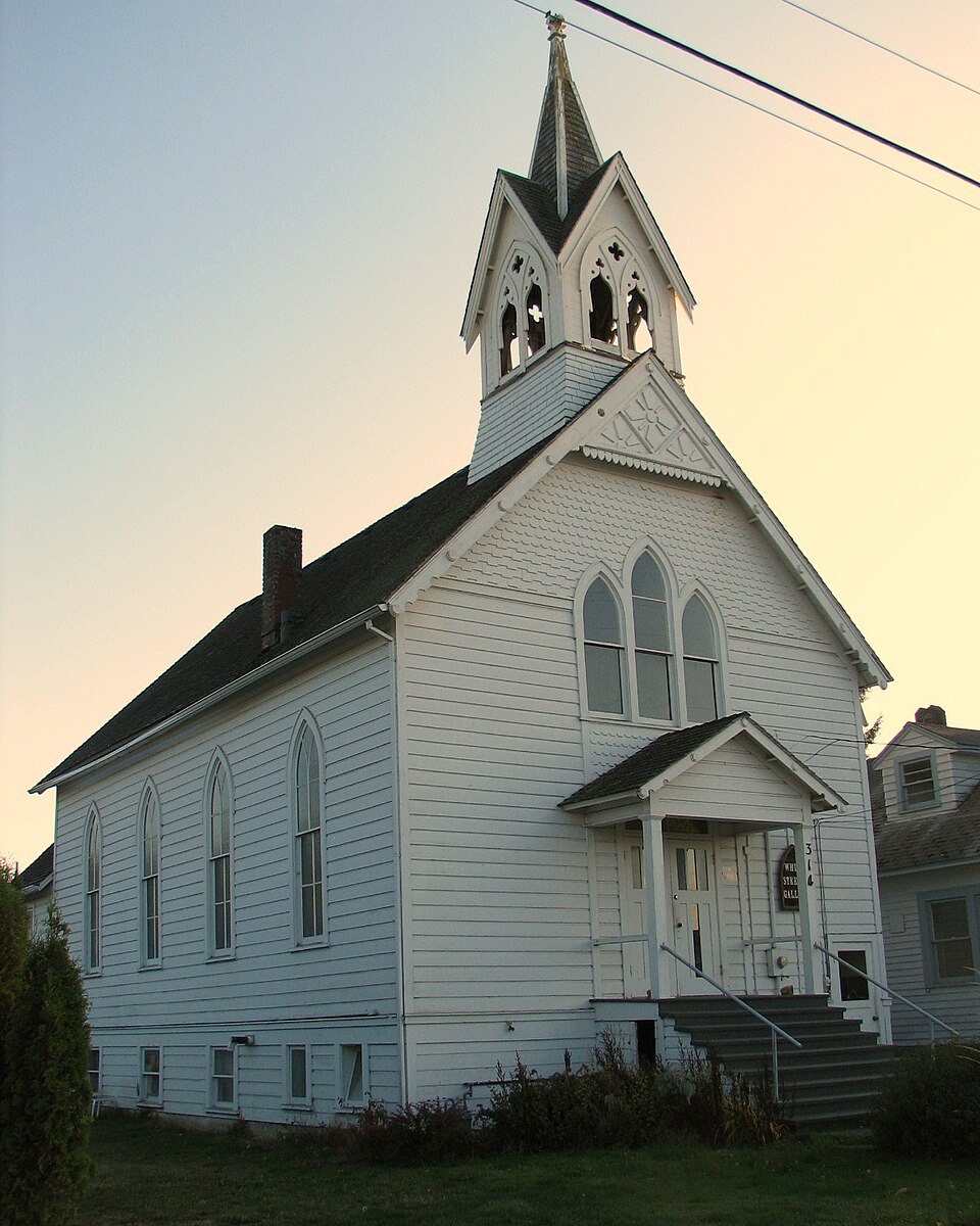 Photograph of Calvary Lutheran Church and Parsonage