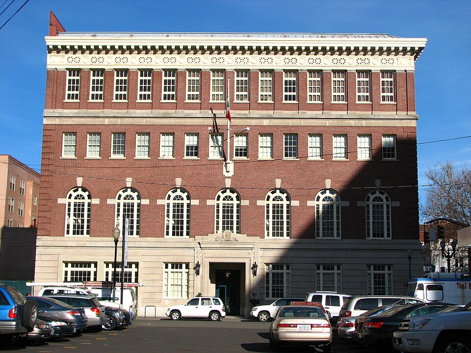 Photograph of Portland Police Block