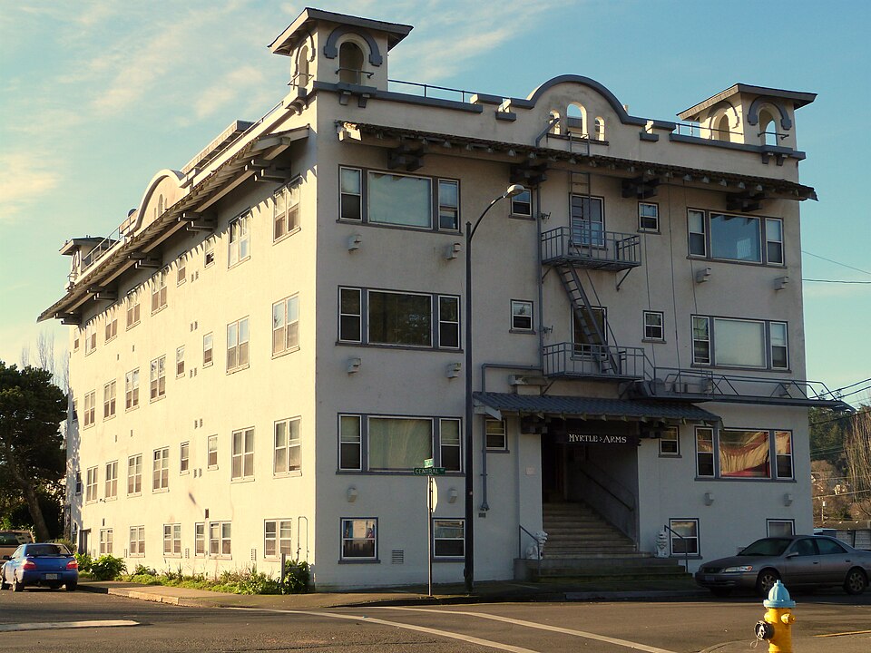 Photograph of Myrtle Arms Apartment Building