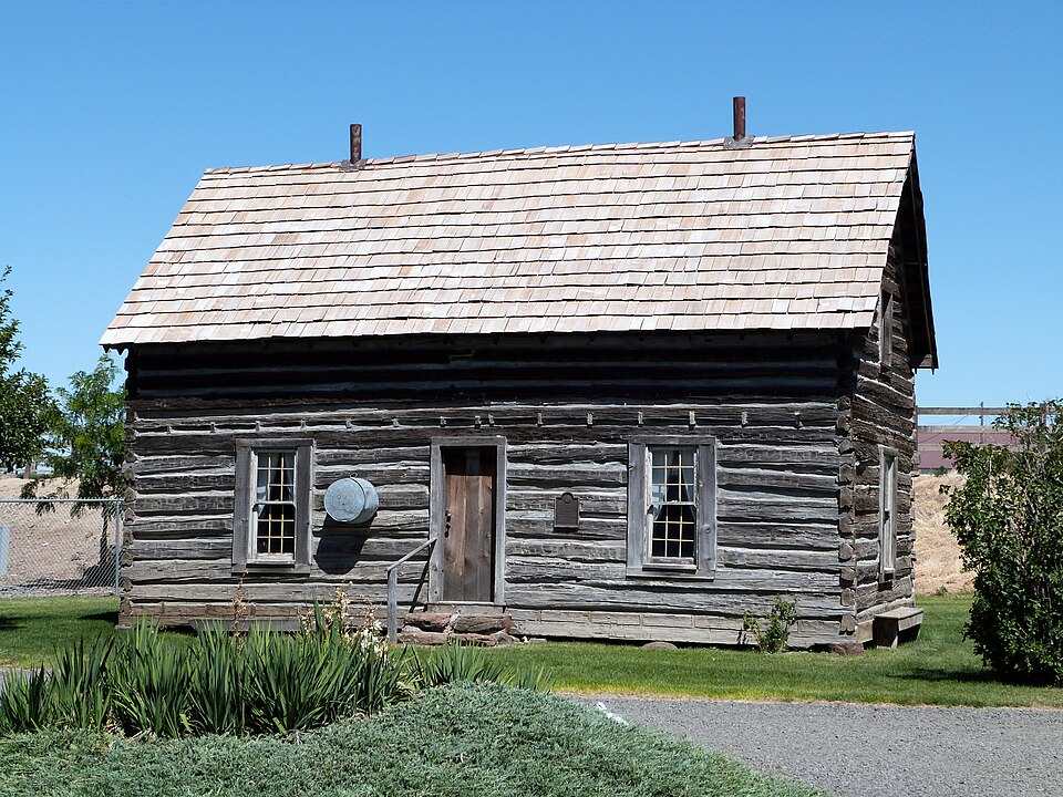 Photograph of Silas A. Rice Log House