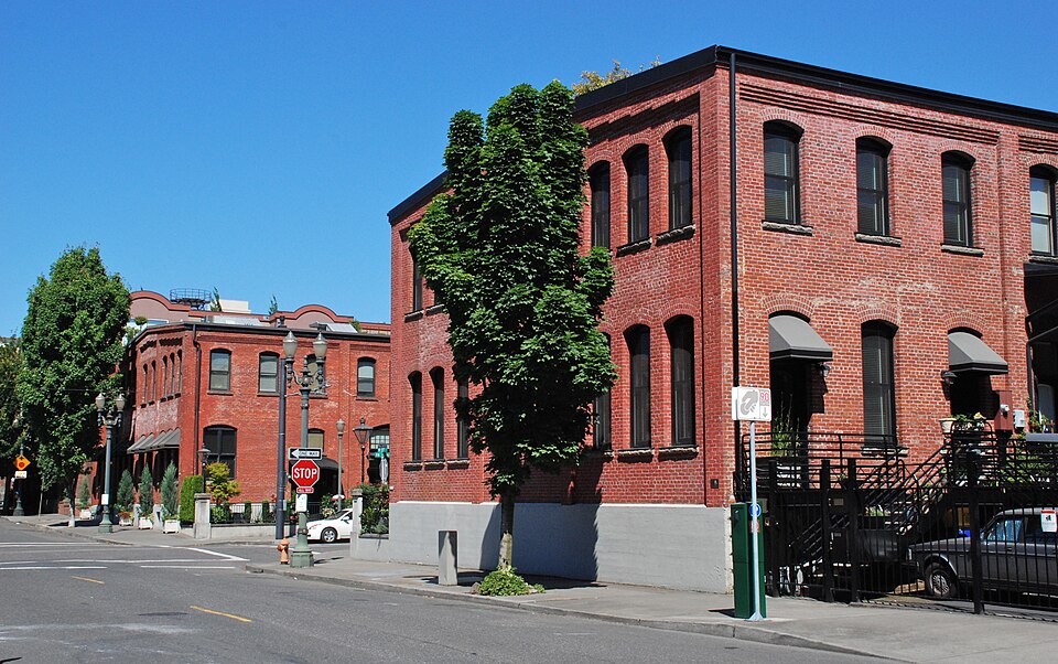 Photograph of North Bank Depot Buildings