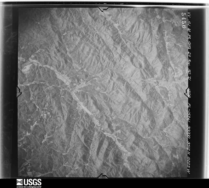 U.S. Geological Survey aerial photograph, 1950-11-29, scale 1:59000