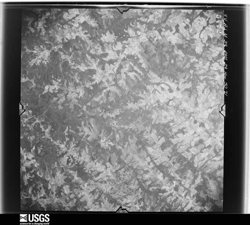 U.S. Geological Survey aerial photograph, 1950-11-29, scale 1:59000