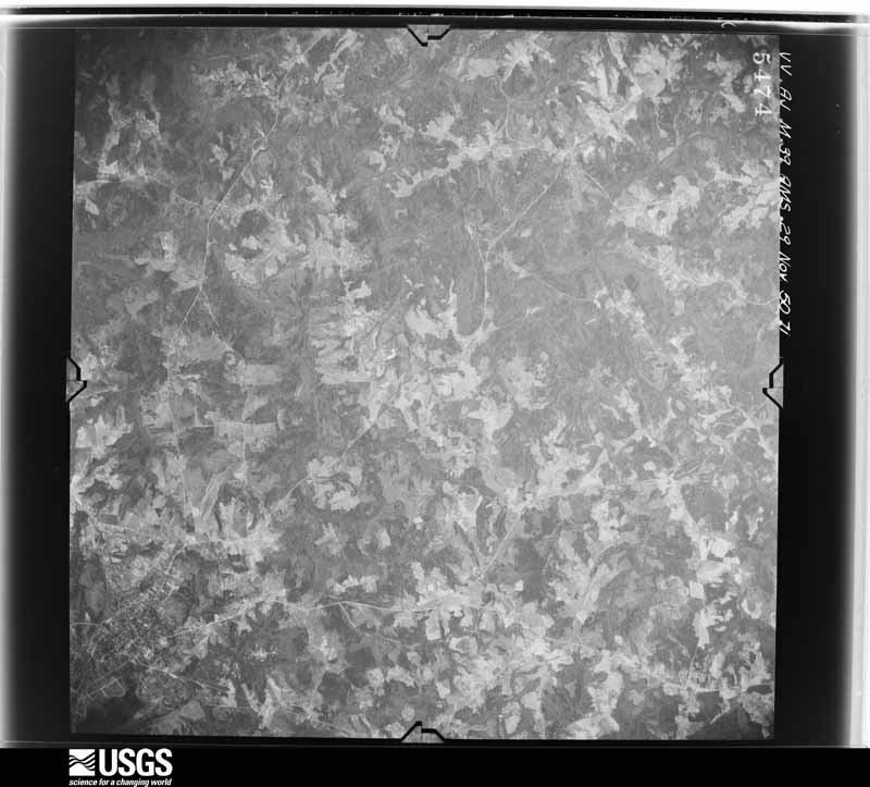 U.S. Geological Survey aerial photograph, 1950-11-29, scale 1:59000