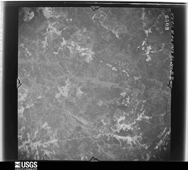 U.S. Geological Survey aerial photograph, 1951-01-26, scale 1:59000