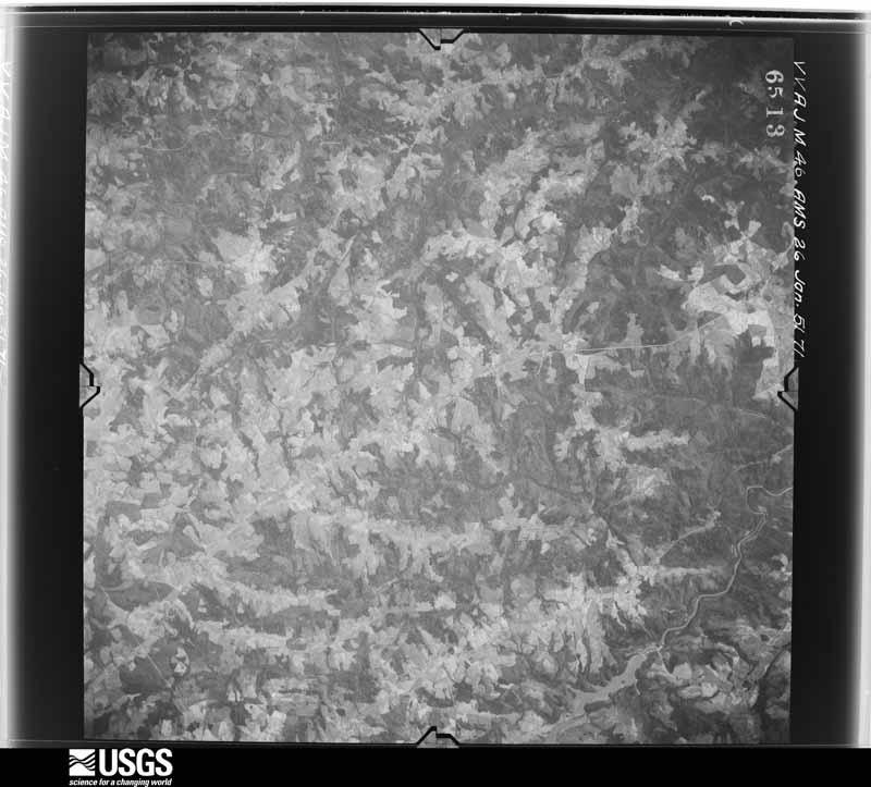 U.S. Geological Survey aerial photograph, 1951-01-26, scale 1:59000
