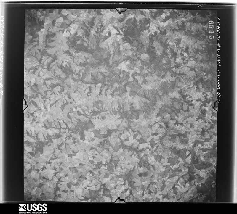 U.S. Geological Survey aerial photograph, 1951-01-26, scale 1:59000