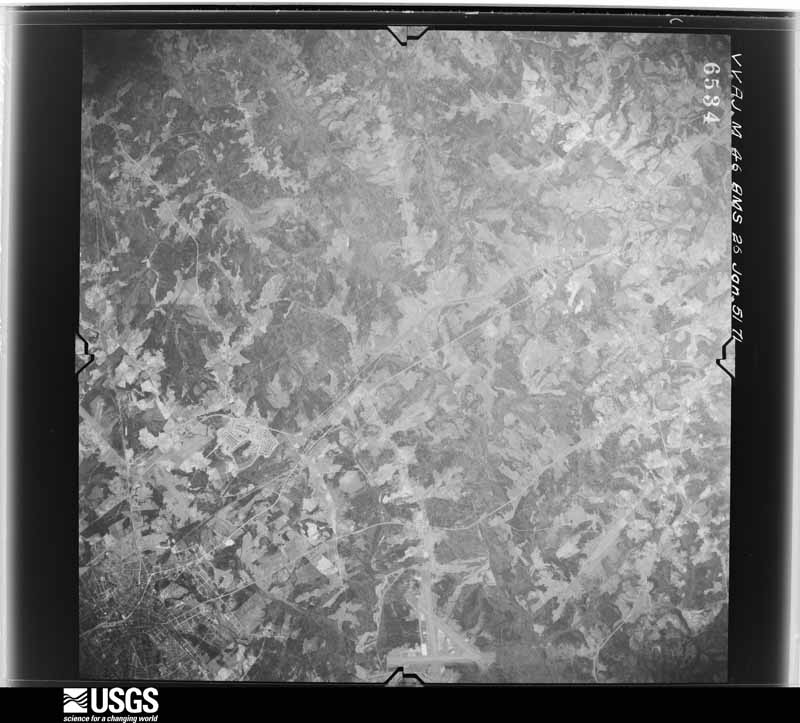U.S. Geological Survey aerial photograph, 1951-01-26, scale 1:59000