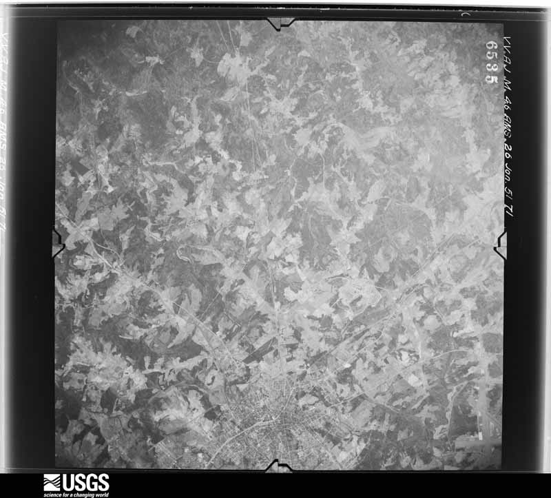 U.S. Geological Survey aerial photograph, 1951-01-26, scale 1:59000