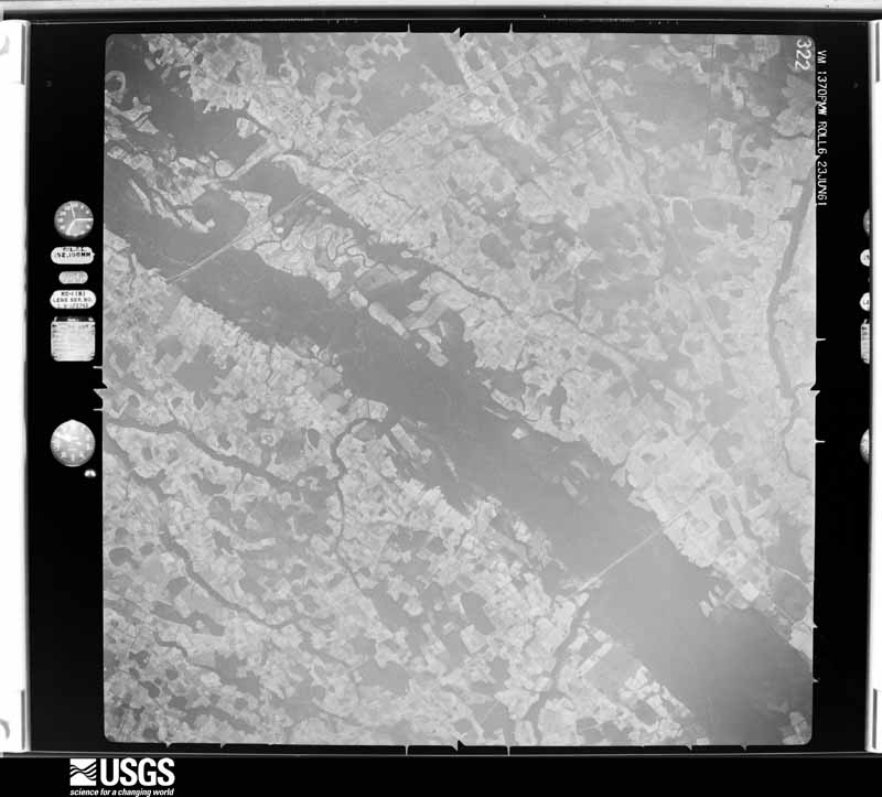 U.S. Geological Survey aerial photograph, 1961-06-23, scale 1:60000
