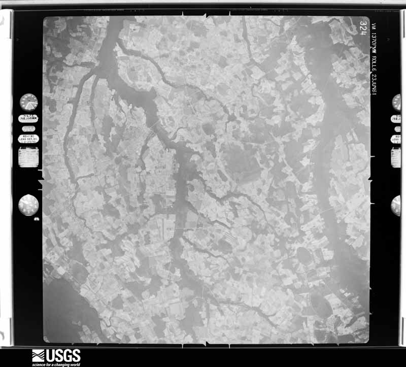 U.S. Geological Survey aerial photograph, 1961-06-23, scale 1:60000