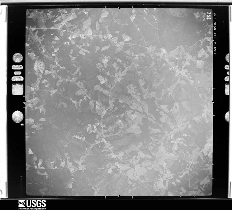 U.S. Geological Survey aerial photograph, 1961-06-23, scale 1:60000