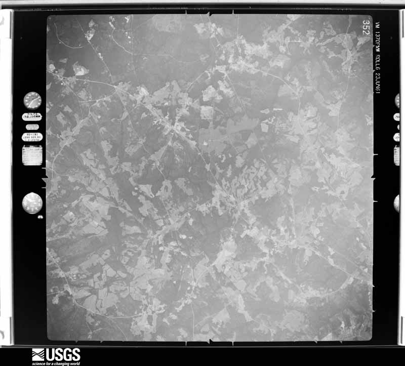 U.S. Geological Survey aerial photograph, 1961-06-23, scale 1:60000
