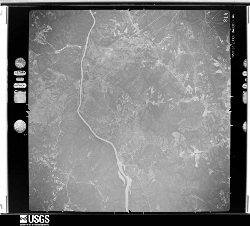 U.S. Geological Survey aerial photograph, 1961-06-23, scale 1:60000