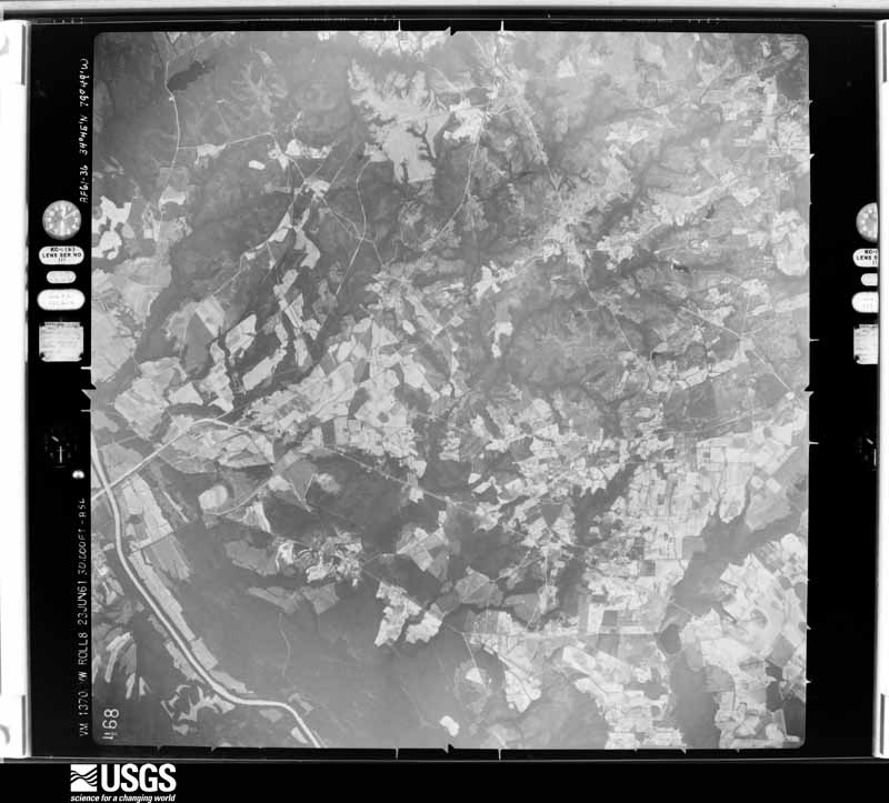 U.S. Geological Survey aerial photograph, 1961-06-23, scale 1:60000