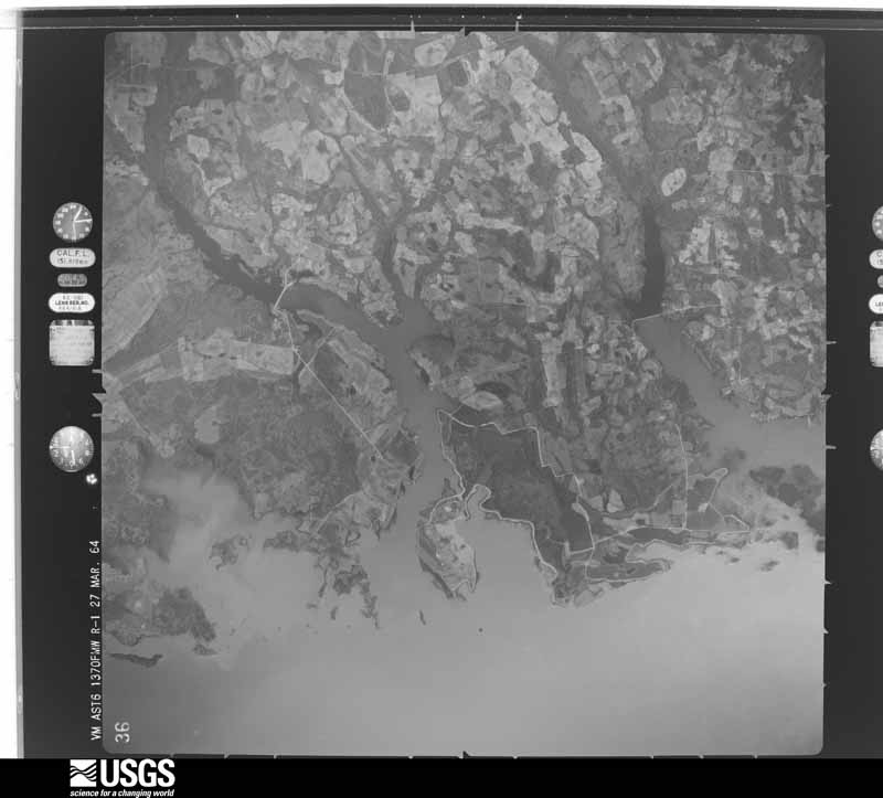 U.S. Geological Survey aerial photograph, 1964-04-01, scale 1:50000