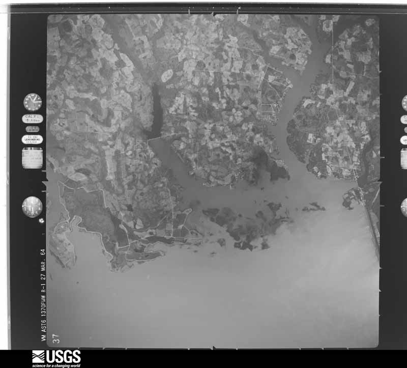 U.S. Geological Survey aerial photograph, 1964-04-01, scale 1:50000