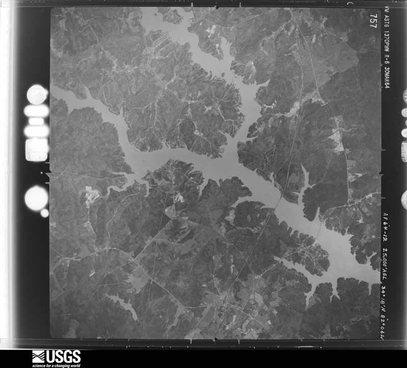 U.S. Geological Survey aerial photograph, 1964-04-01, scale 1:50000