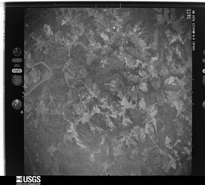 U.S. Geological Survey aerial photograph, 1964-04-01, scale 1:50000