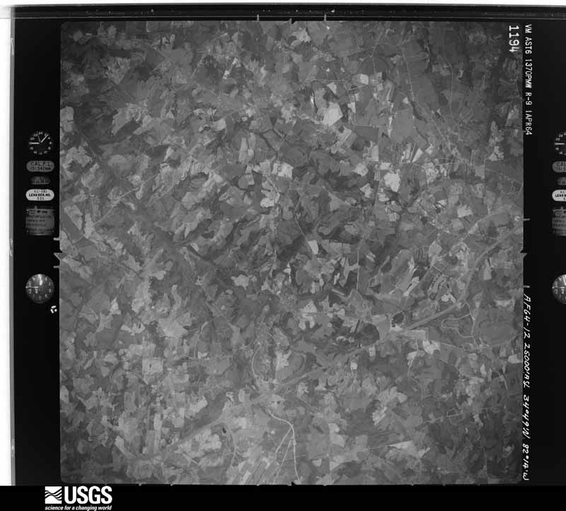U.S. Geological Survey aerial photograph, 1964-04-01, scale 1:50000