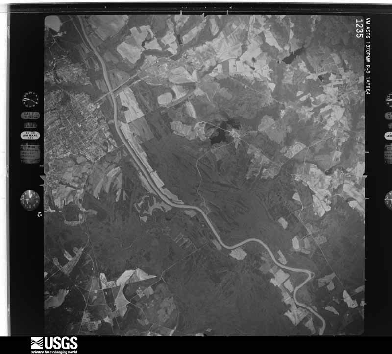 U.S. Geological Survey aerial photograph, 1964-04-01, scale 1:50000