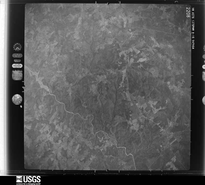 U.S. Geological Survey aerial photograph, 1964-04-01, scale 1:50000