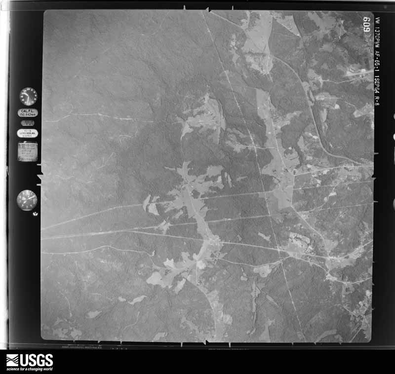 U.S. Geological Survey aerial photograph, 1964-09-01, scale 1:30000