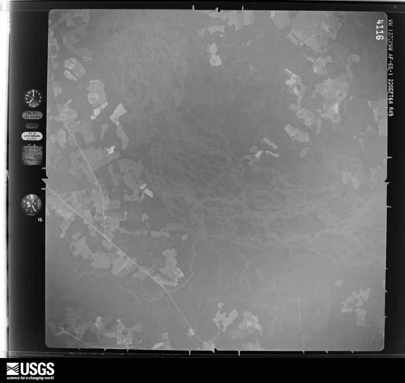 U.S. Geological Survey aerial photograph, 1964-09-23, scale 1:30000
