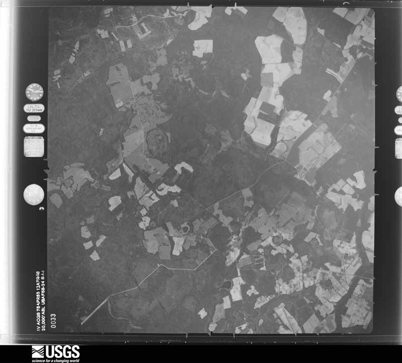 U.S. Geological Survey aerial photograph, 1968-04-12, scale 1:40000