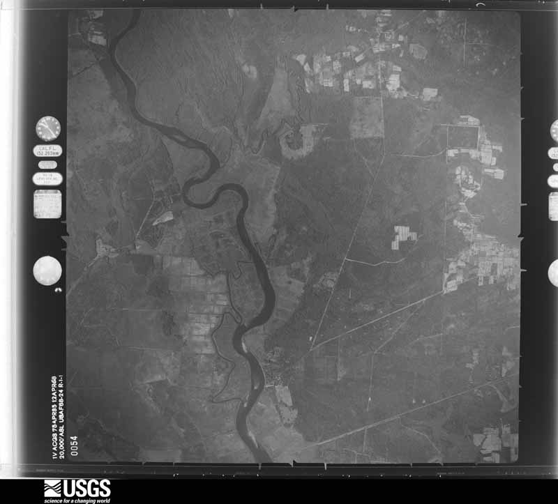 U.S. Geological Survey aerial photograph, 1968-04-12, scale 1:40000
