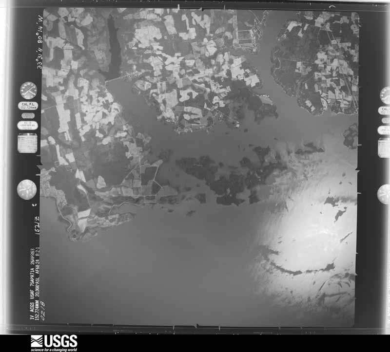U.S. Geological Survey aerial photograph, 1968-04-26, scale 1:40000