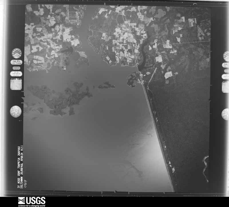 U.S. Geological Survey aerial photograph, 1968-04-26, scale 1:40000