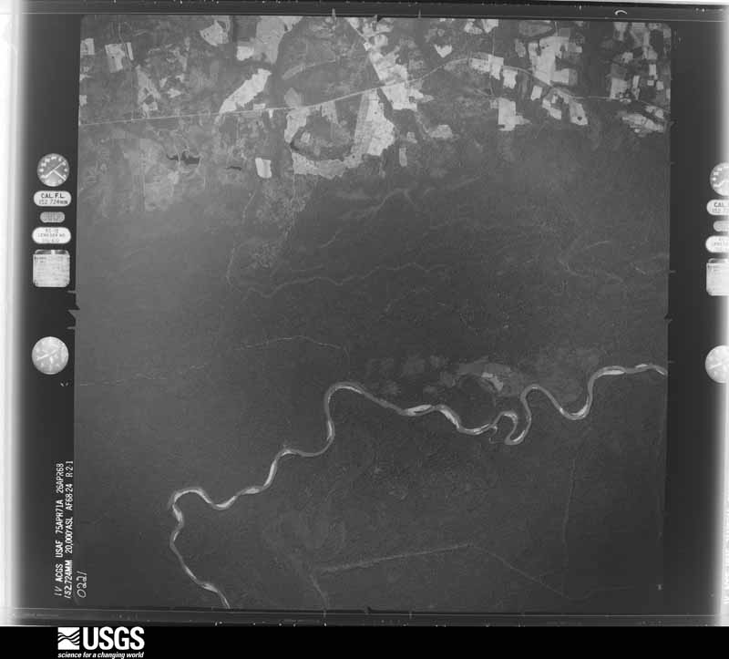 U.S. Geological Survey aerial photograph, 1968-04-26, scale 1:40000