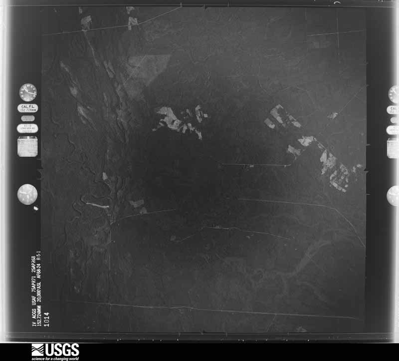 U.S. Geological Survey aerial photograph, 1968-04-25, scale 1:40000