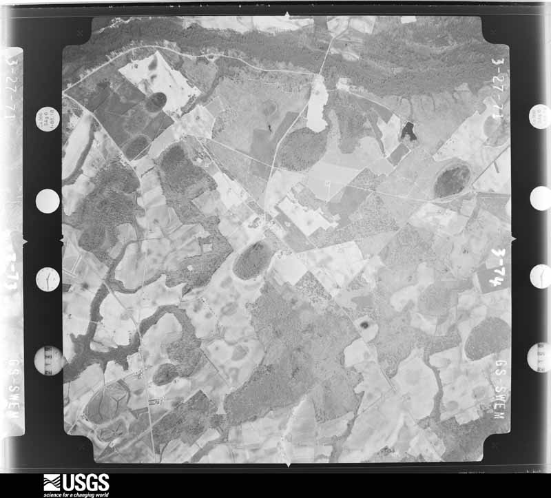 U.S. Geological Survey aerial photograph, 1971-03-27, scale 1:20500