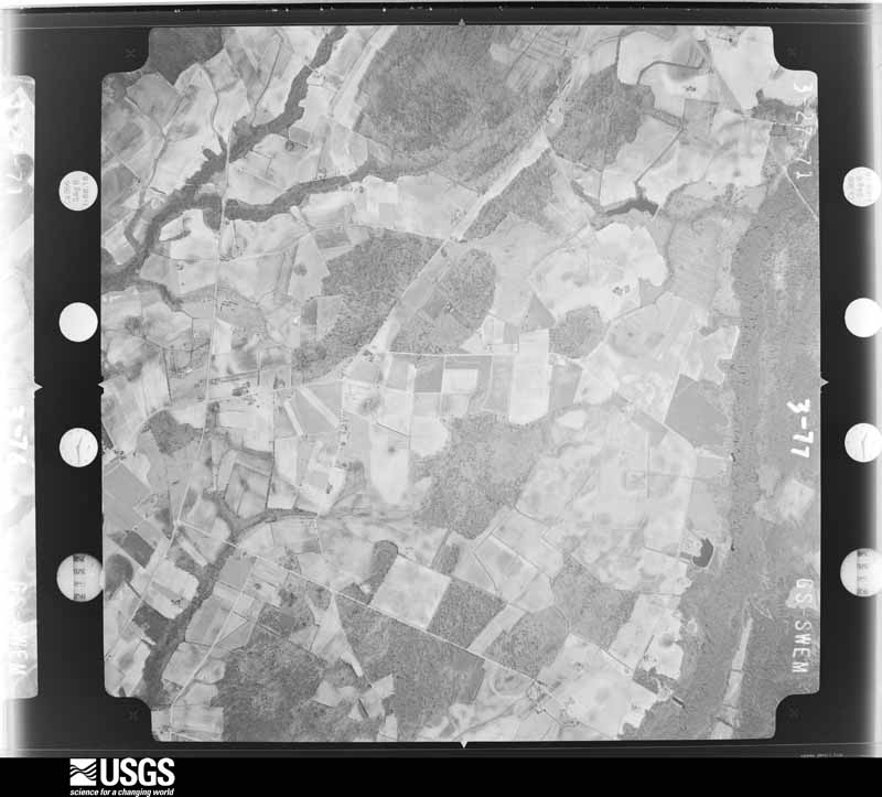 U.S. Geological Survey aerial photograph, 1971-03-27, scale 1:20500