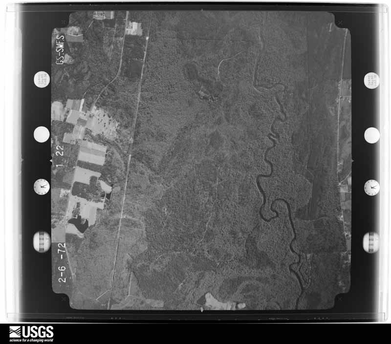 U.S. Geological Survey aerial photograph, 1972-02-06, scale 1:20500