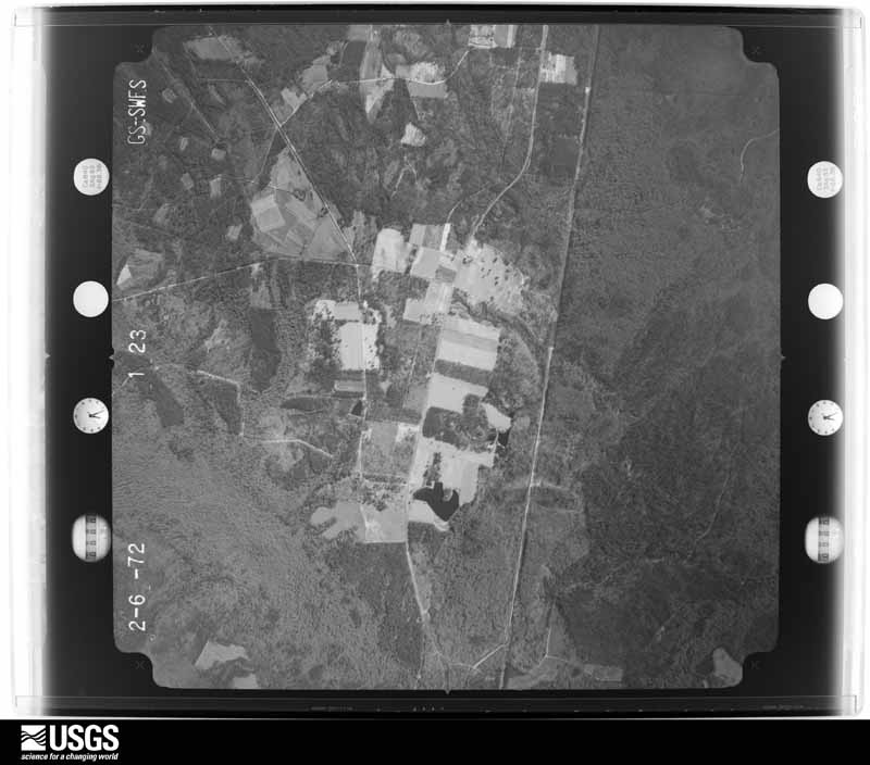 U.S. Geological Survey aerial photograph, 1972-02-06, scale 1:20500