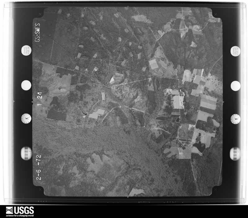 U.S. Geological Survey aerial photograph, 1972-02-06, scale 1:20500