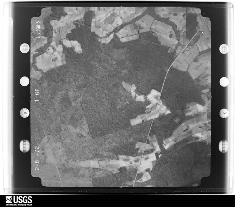 U.S. Geological Survey aerial photograph, 1972-02-08, scale 1:20500
