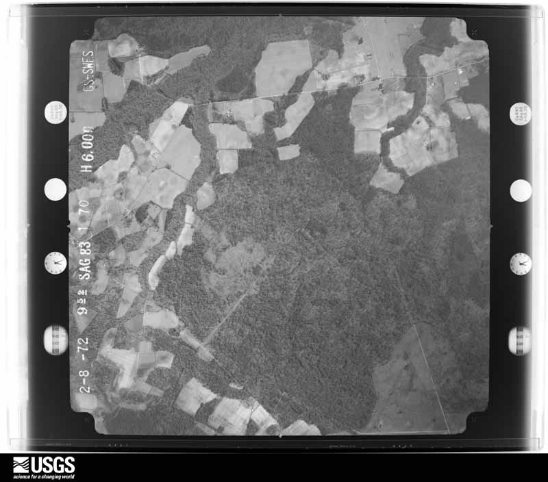 U.S. Geological Survey aerial photograph, 1972-02-08, scale 1:20500