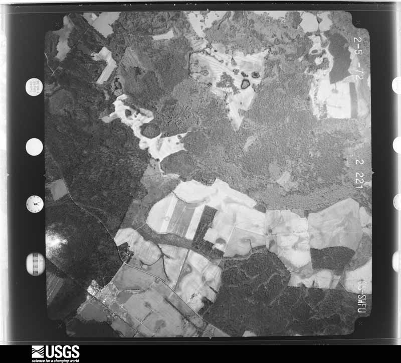 U.S. Geological Survey aerial photograph, 1972-02-05, scale 1:20500
