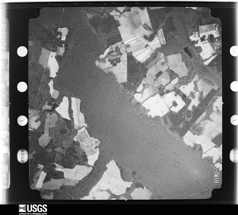 U.S. Geological Survey aerial photograph, 1974-04-01, scale 1:20500