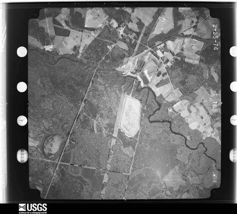 U.S. Geological Survey aerial photograph, 1974-04-01, scale 1:20500