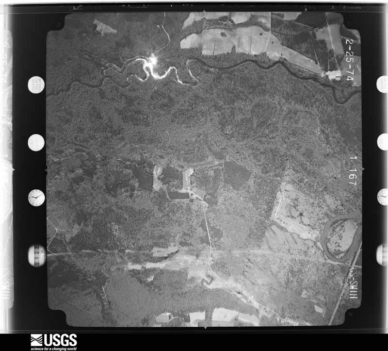 U.S. Geological Survey aerial photograph, 1974-04-01, scale 1:20500