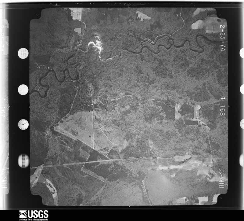 U.S. Geological Survey aerial photograph, 1974-04-01, scale 1:20500