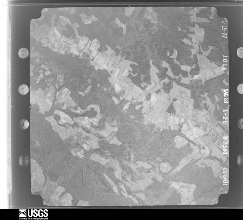 U.S. Geological Survey aerial photograph, 1977-01-01, scale 1:25700